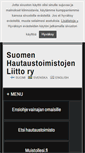 Mobile Screenshot of hautaustoimistojenliitto.fi